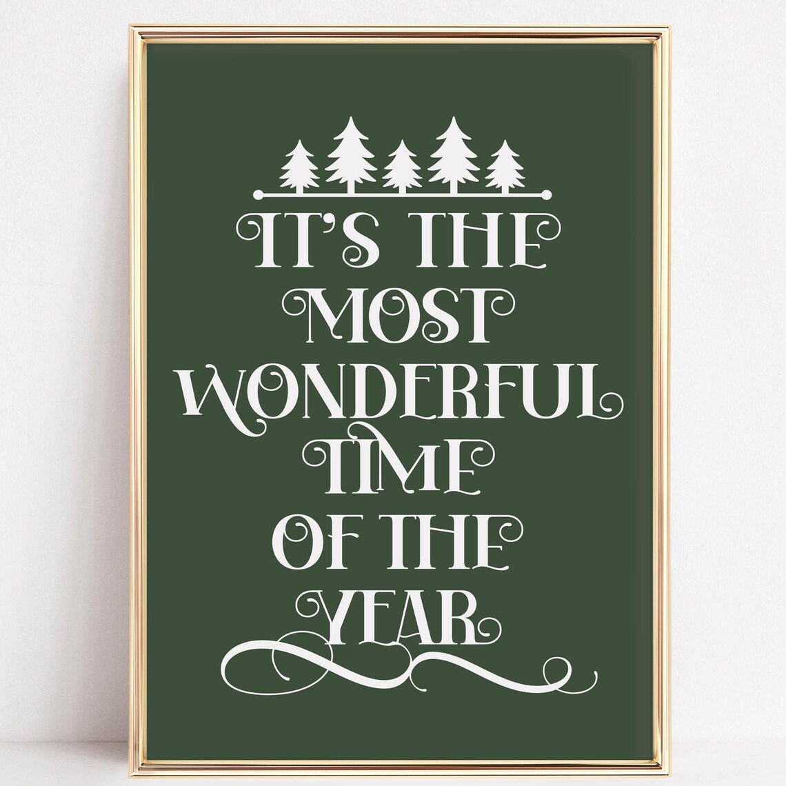 It's the Most Wonderful Time of the Year Christmas Quote Poster