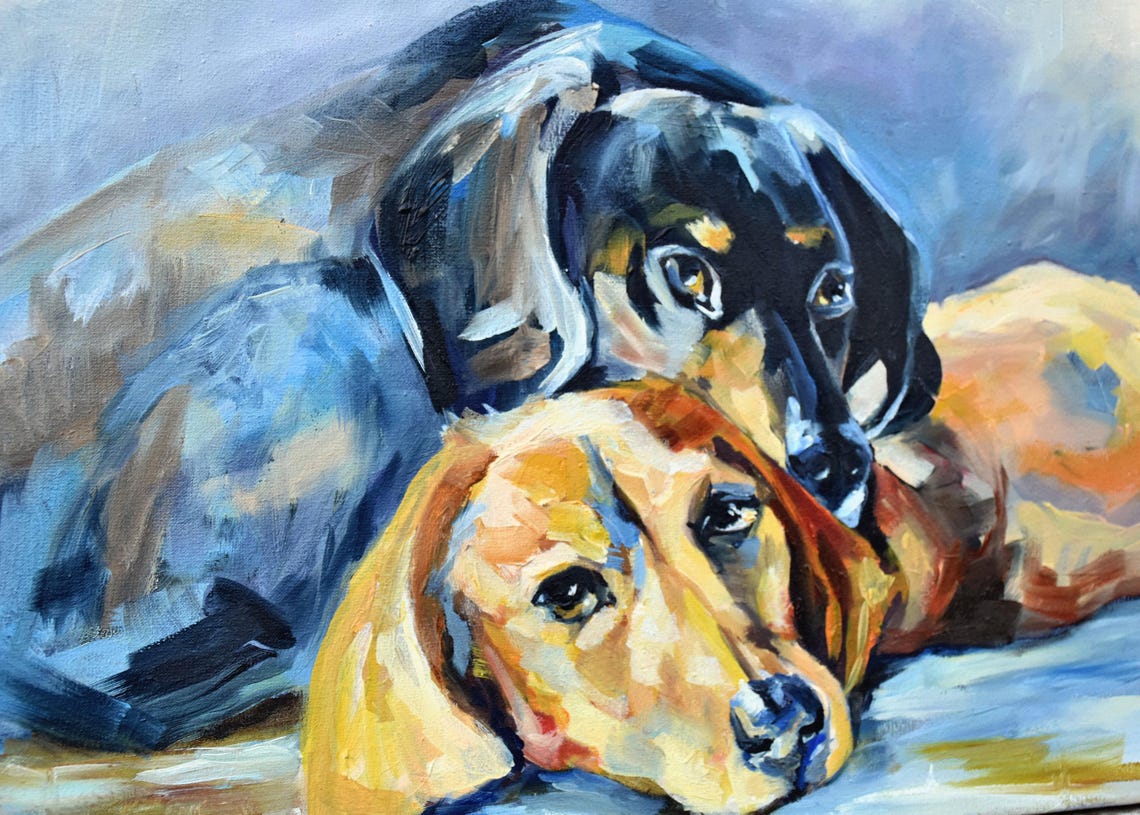 Dog Painting Animals Art Dog Lover Decor Dog Art Painting Animals Dogs Painting Oil Art Dogs Art Painting Dog Art Painting In Oil Dog Art