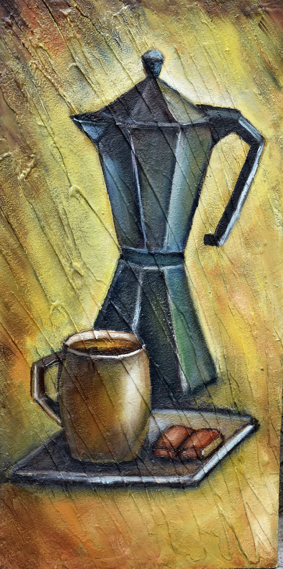 Coffee Original Cup Of Coffee Original Oil Painting Still Life Cup Of Coffee Art Painting Of Coffee Textured Wall Art Coffee Wall Art Cup