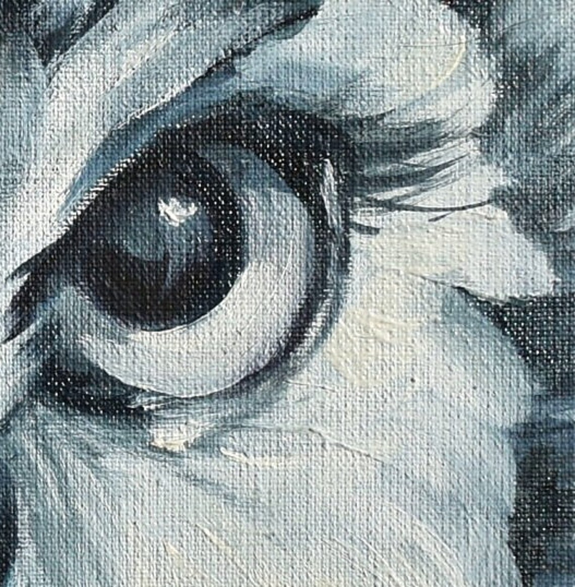 Bird Portrait Art Birds Art Owl Art Monochrome Oil Painting Forest Bird Art Vibrant Owl Portrait Bird Painting Painting For The Bedroom - Image 5