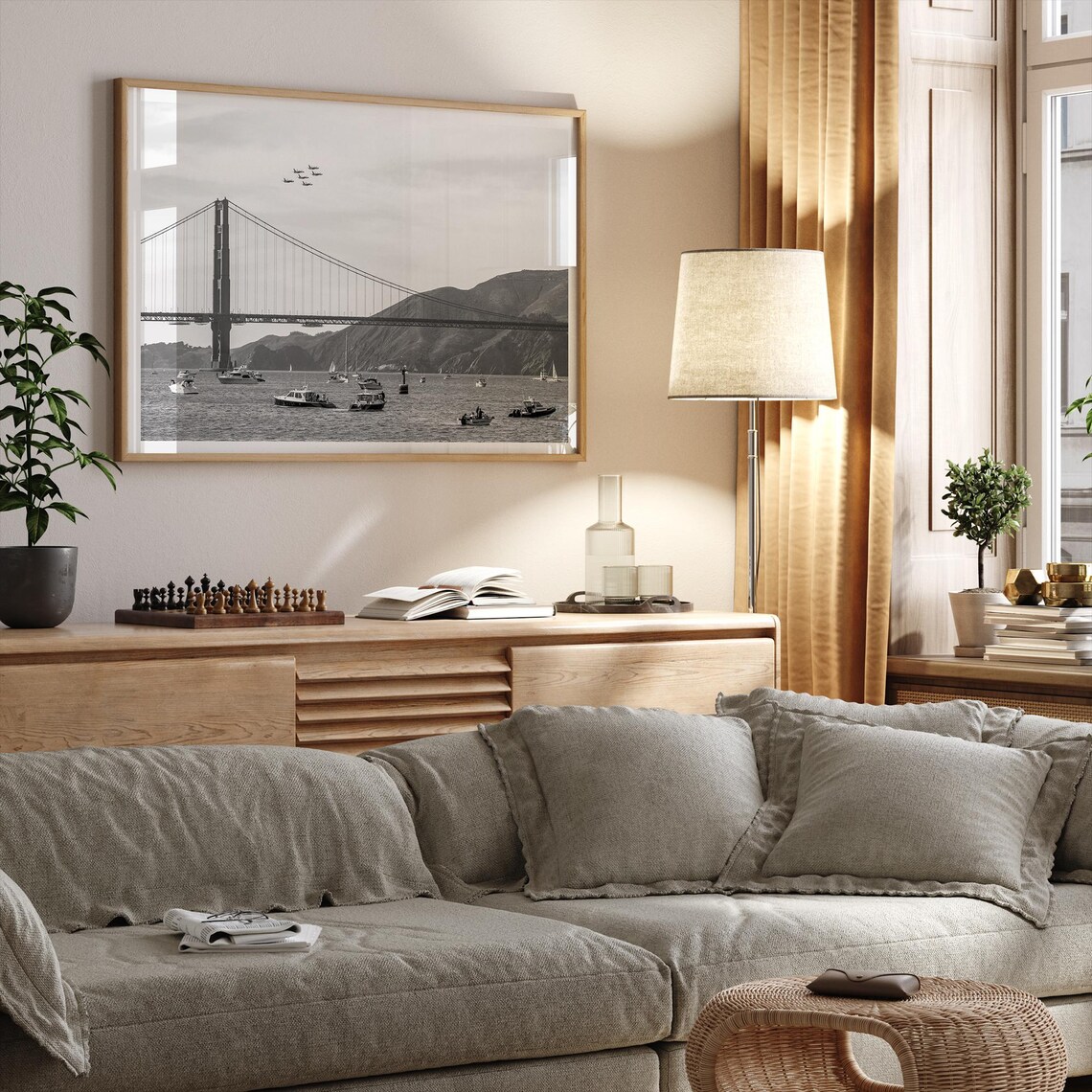 Jet Fighters Over Golden Gate Bridge, San Francisco Poster - Image 2