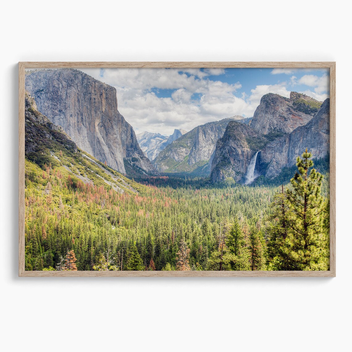 Yosemite National Park Travel Poster, Forest Waterfall - Image 2