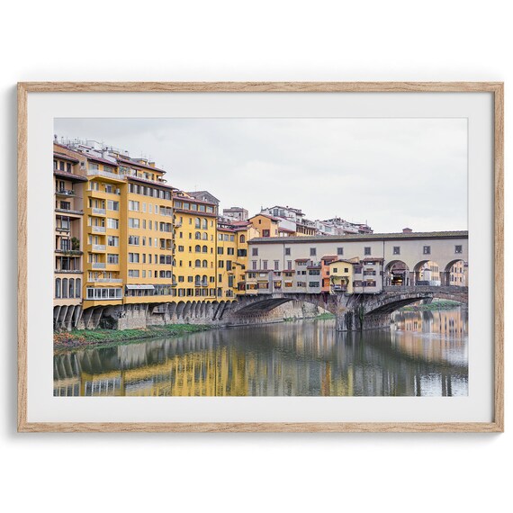 Ponte Vecchio Florence Art Print, Italy Wall Decor