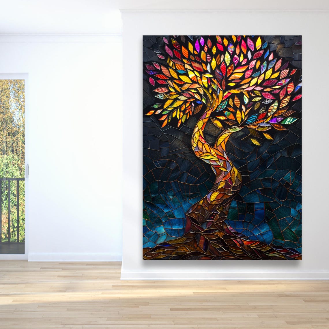 Tree Decor Wall Art Tree Art Extra Large Africa Decor Natural Tree Decor Nature Lovers Gift Home Decor Tree Of Life Art Decor - Image 4