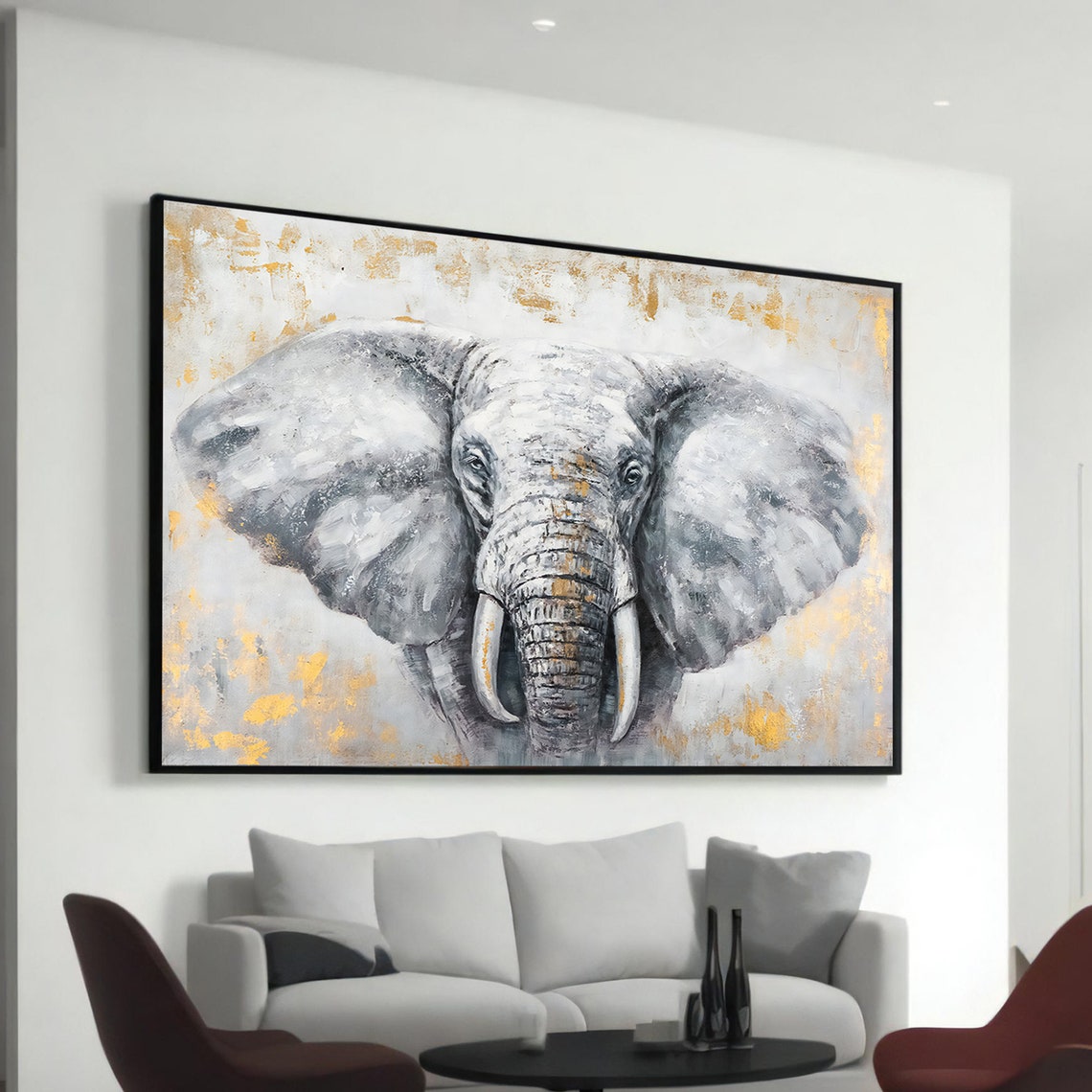 Majestic Elephant Animal Wall Art Print