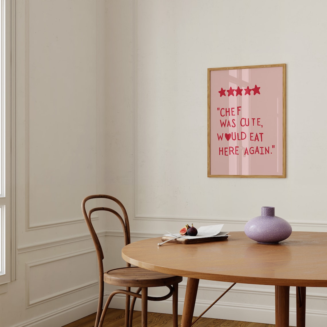 Chef Was Cute Poster, Funny Kitchen Decor - Image 3