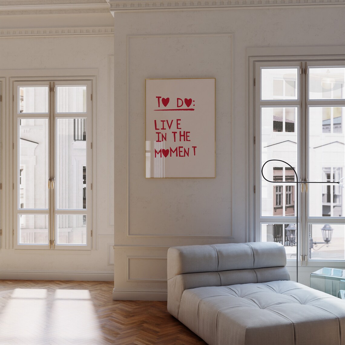 Minimalist Heart Positive Quote Art Print - Image 2