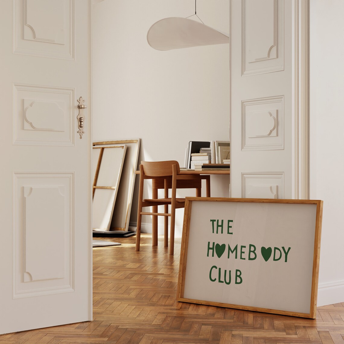 The Homebody Club Minimalist Heart Quote Art Print - Image 3
