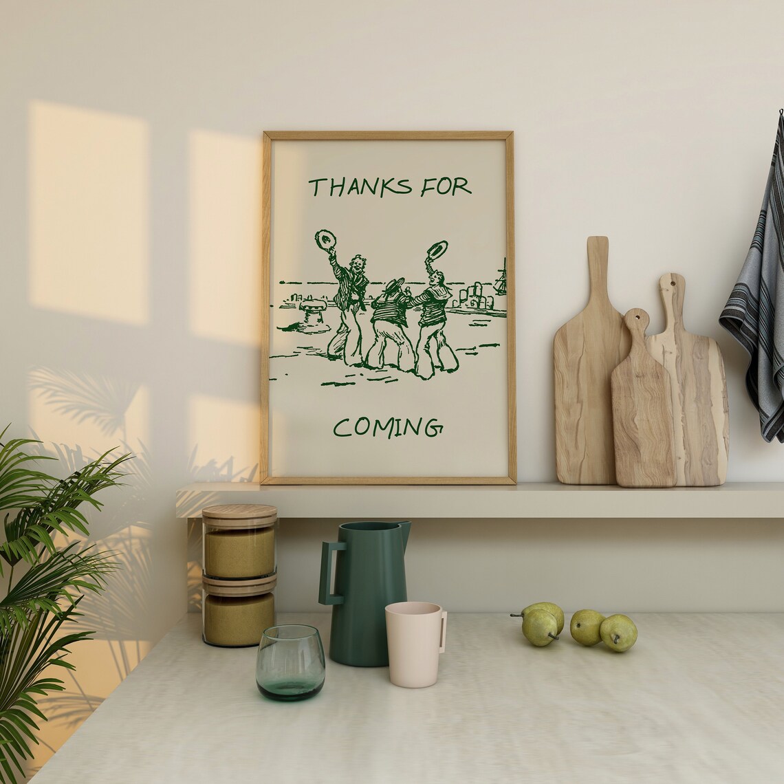 Thanks For Coming Vintage Sailor Poster Print - Image 2