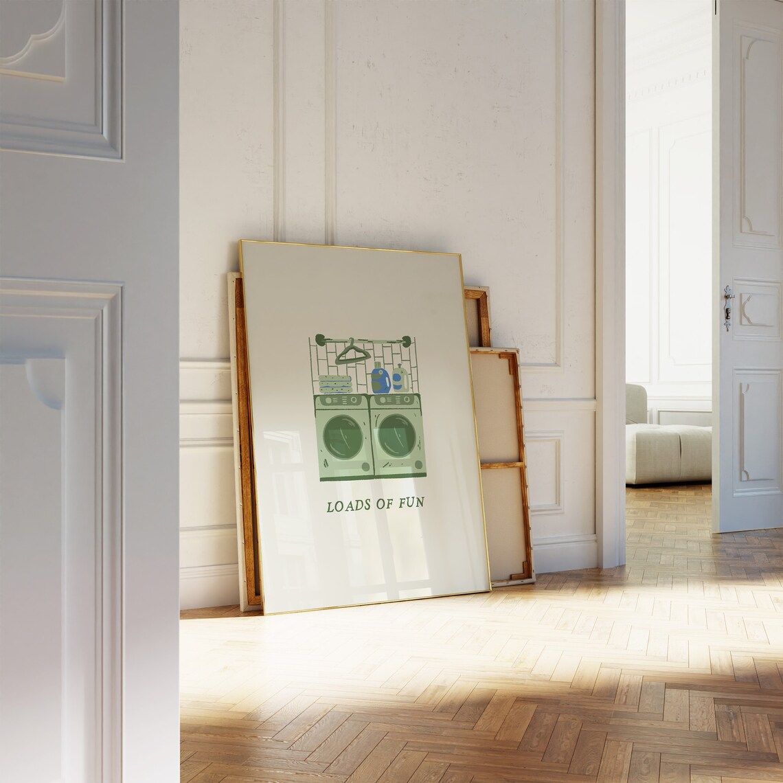 Loads Of Fun Funny Laundry Sign Art Print - Image 2