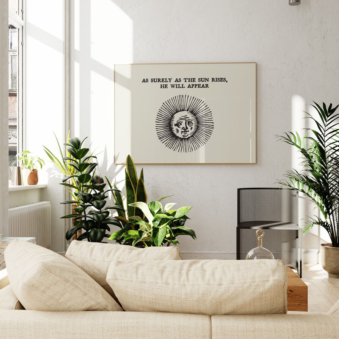 Vintage Christian Print Retro Biblical Wall Art Scripture Poster Cute Bible Decor Hosea 63 Art Print 1 Horizontal Print - Image 3