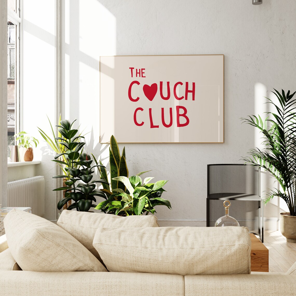 Couch Club Landscape Heart Quote Art Poster - Image 3