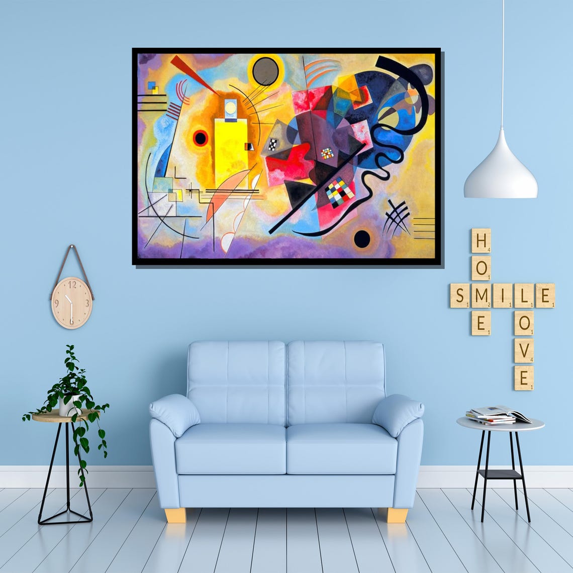 Wassily Kandinsky Abstract Yellow Geometric Composition Art Poster - Image 3