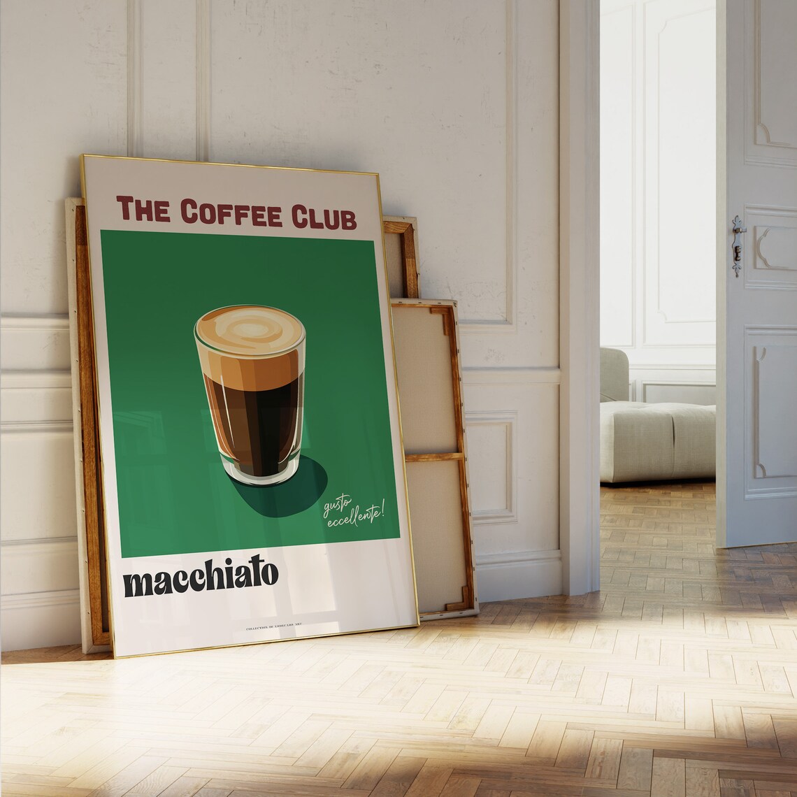 The Coffee Club Macchiato Espresso Italian Cafe Bar Art Poster - Image 5