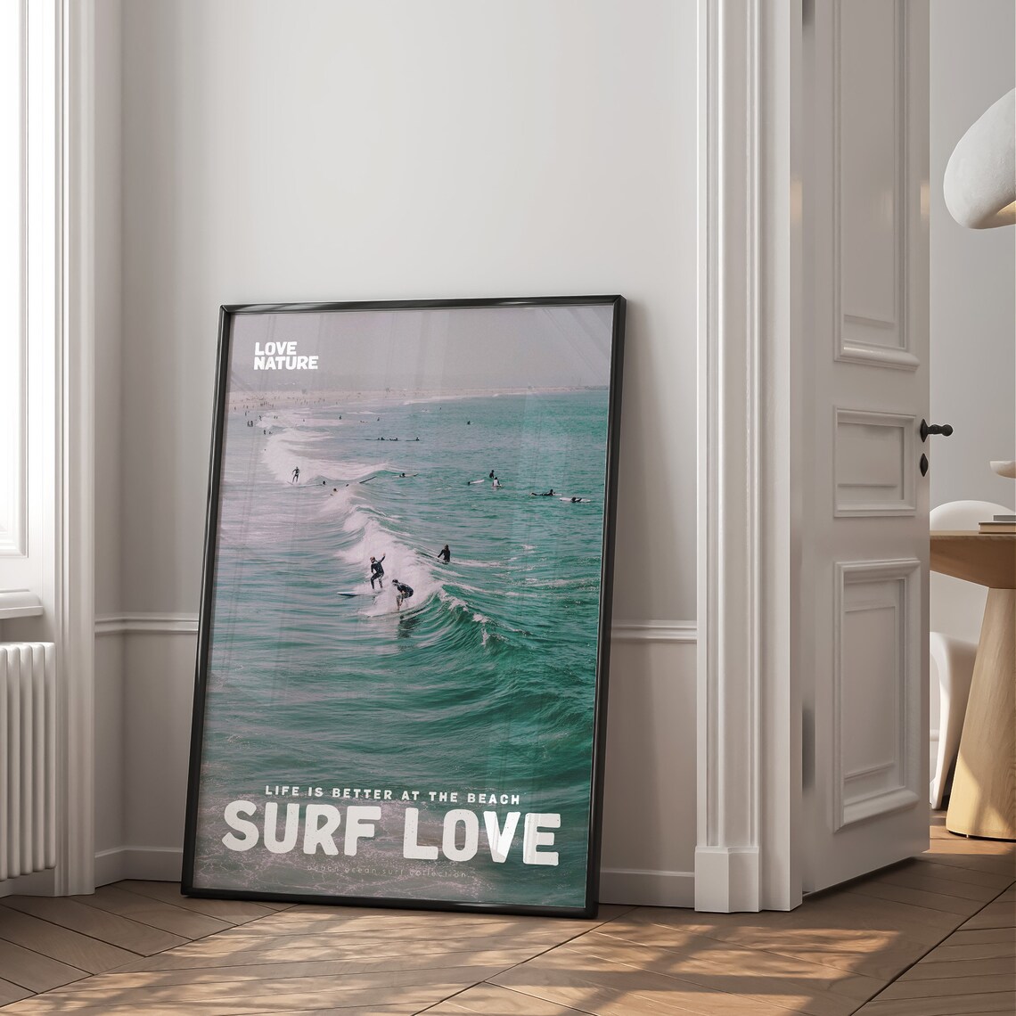 Retro Surf Love Movie Poster Wall Art Print - Image 2