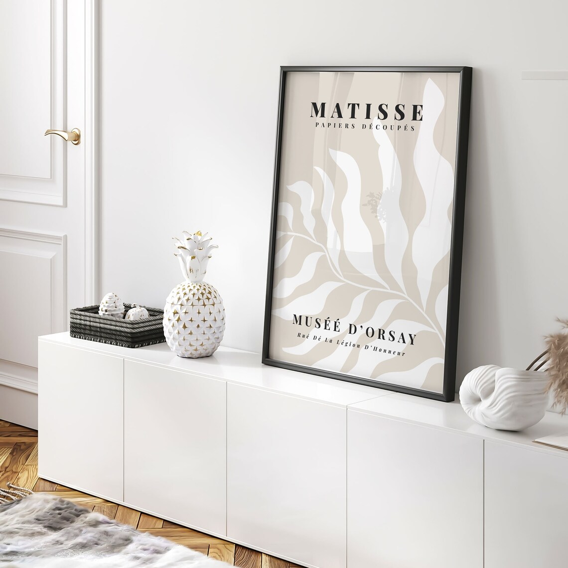 Beige Matisse Prints Modern Poster Abstract Print Living Room Poster Neutral Leaf Print Minimalist Print - Image 5