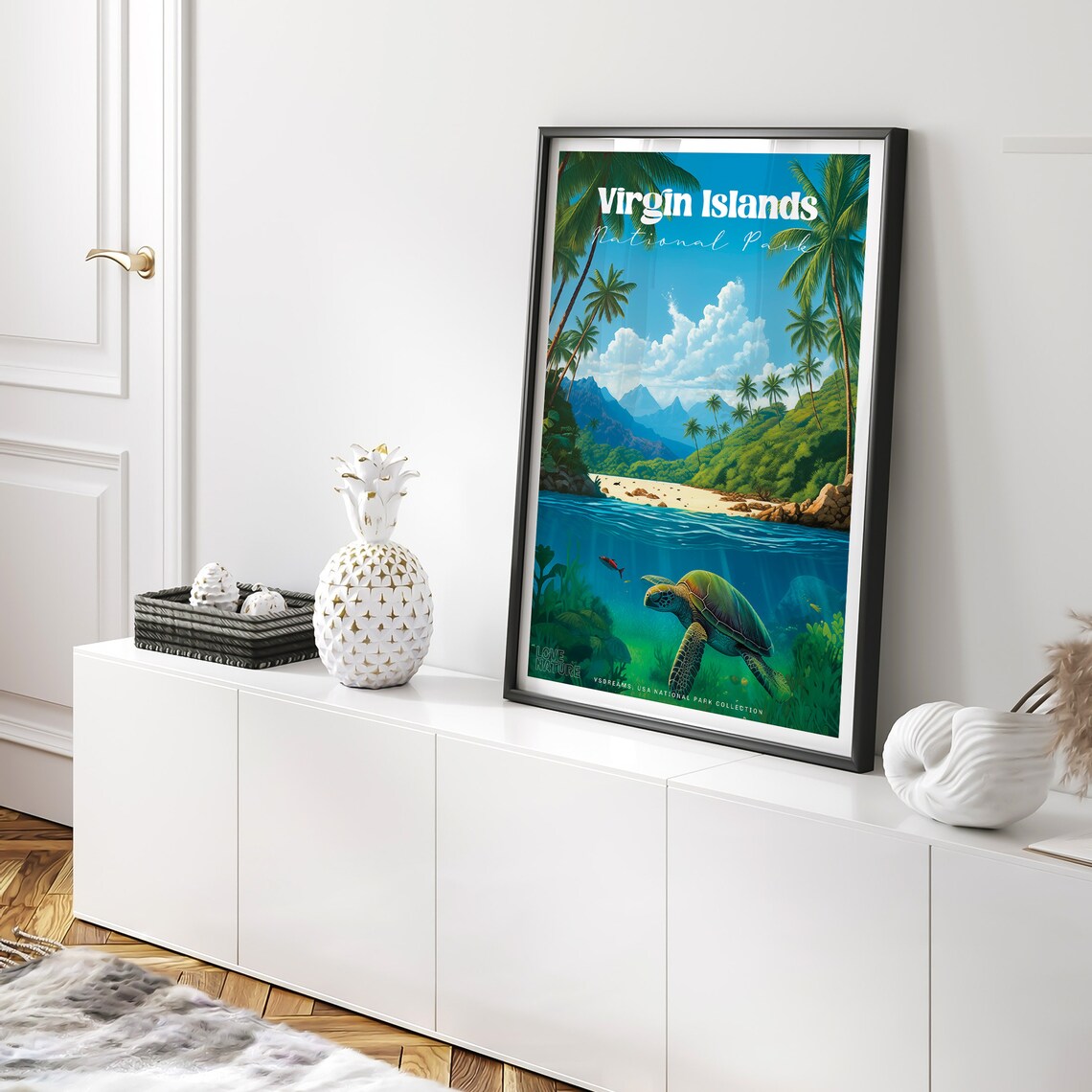 Virgin Islands National Park, Beach Travel Poster - Image 2