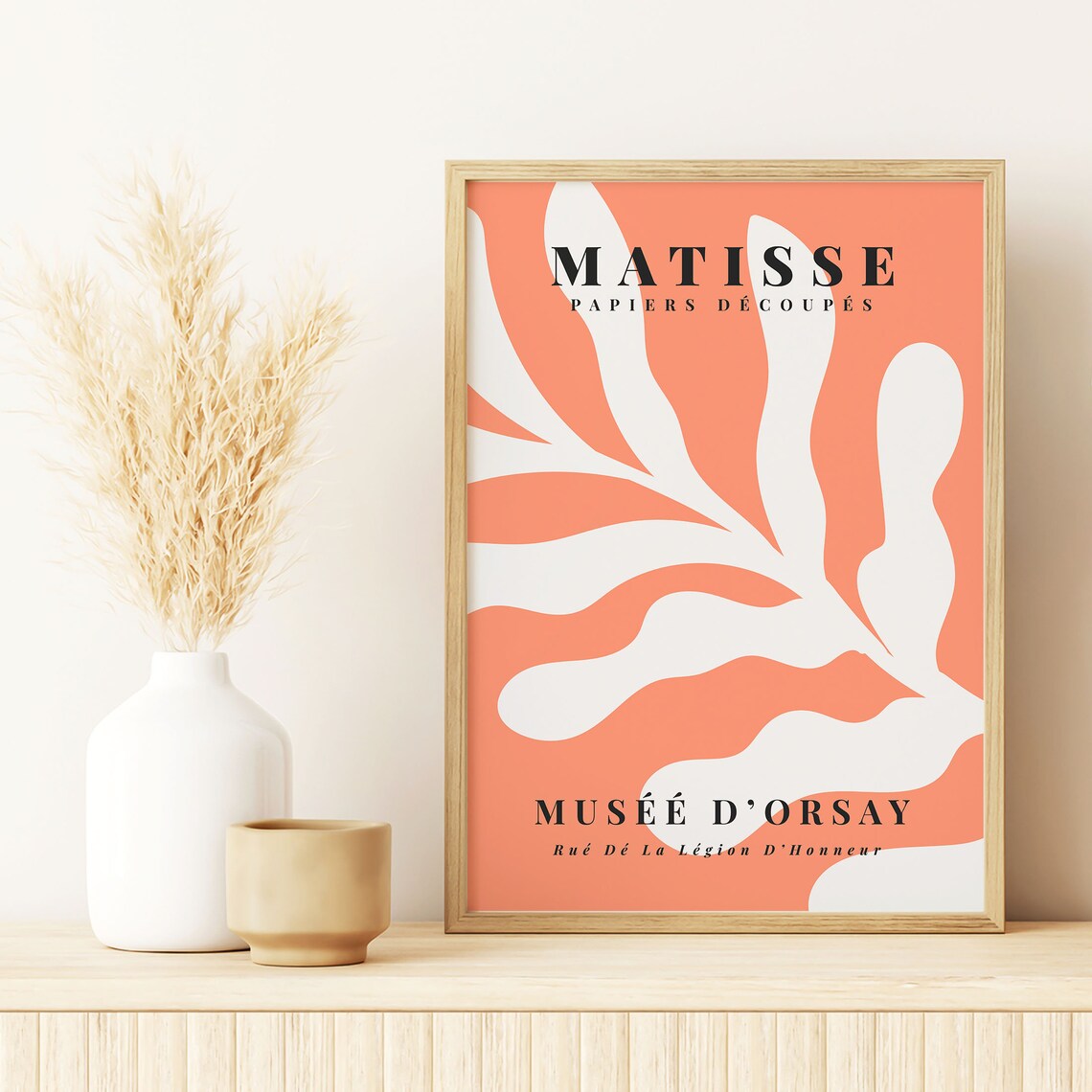 Henri Matisse Papiers Decoupes Coral Branch White Musee Art Poster