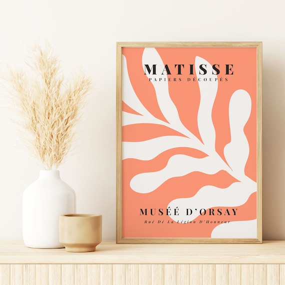 Matisse Wall Art Print Museum Poster Vintage Gallery Wall Art Abstract Print Living Room Poster Leaf Print