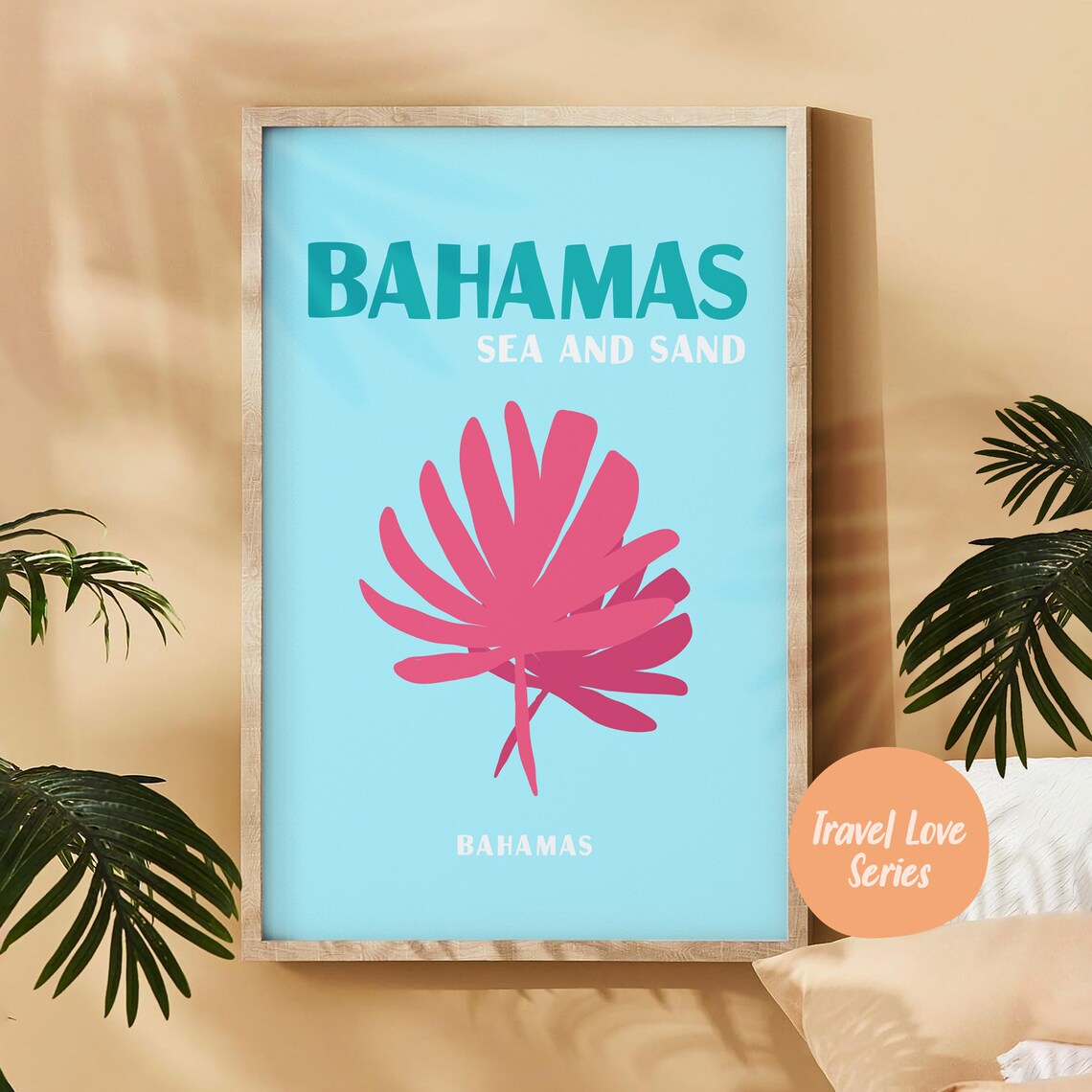 Bahamas Poster, Tropical Ocean Summer Wall Art - Image 4