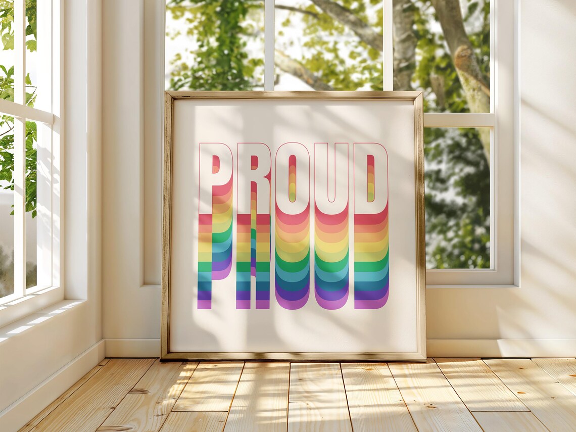 Square Pride LGBTQIA Proud Rainbow Stripes - Image 3