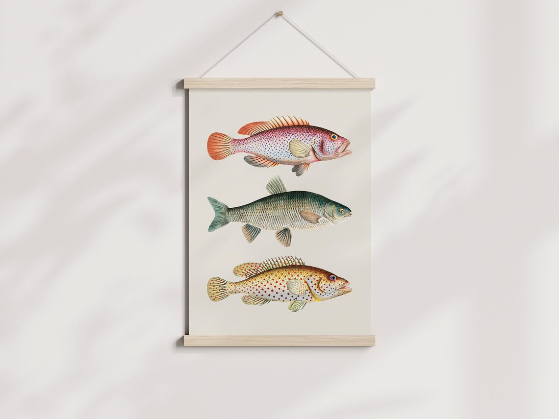 Vintage Style Fish Kitchen Wall Art - Image 3