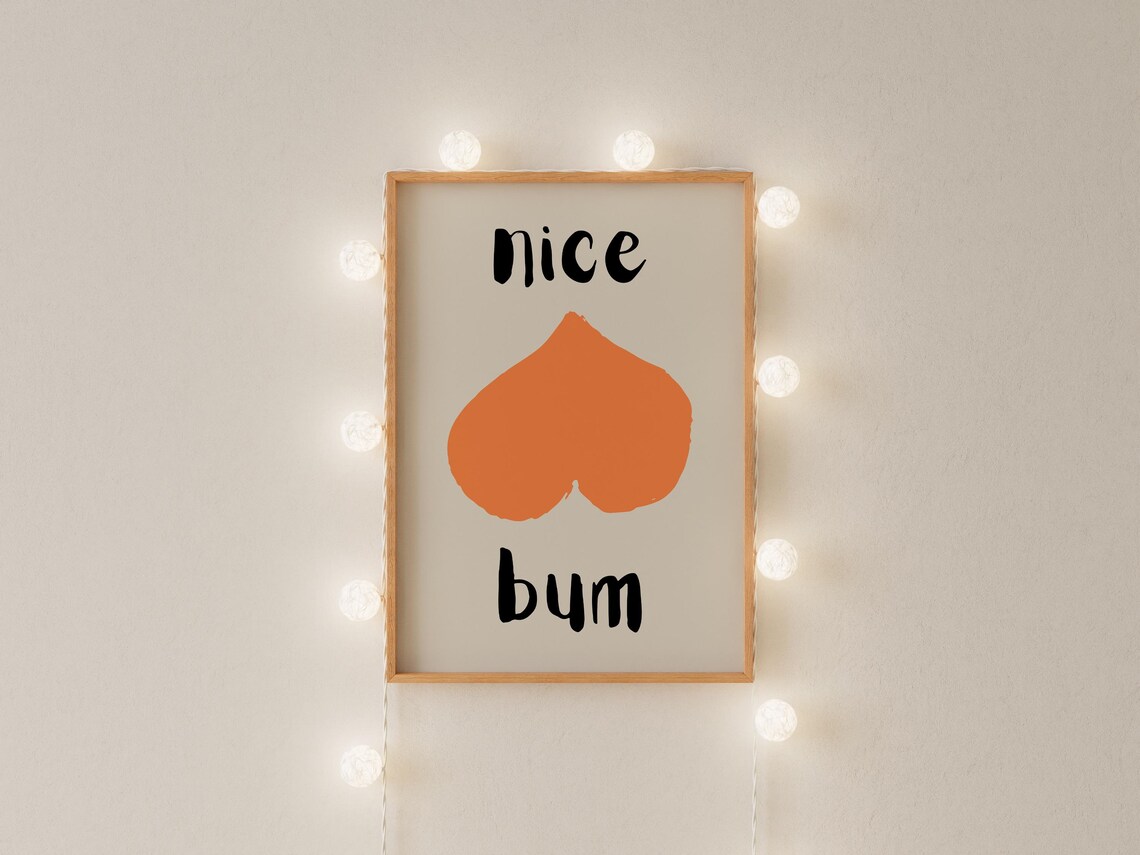 Nice Bum Art - Bathroom Valentines Day Love - Image 2