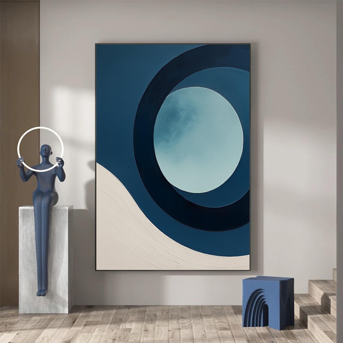 Abstract Circle, Modern Minimalist Geometric Design
