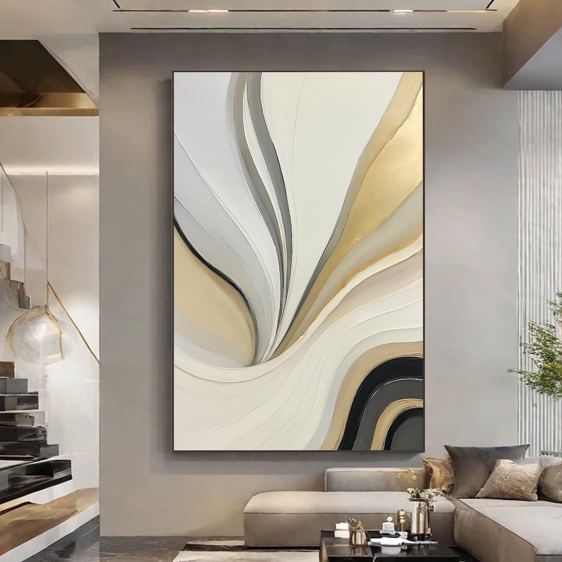 Modern Abstract Painting, Minimalist Wall Art