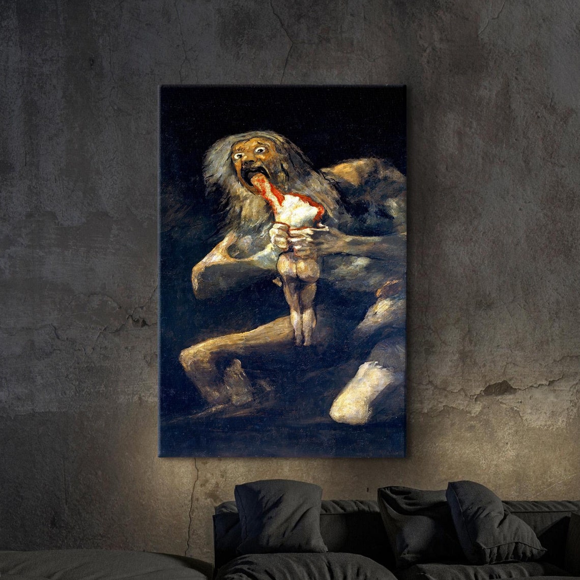 Francisco Goya Saturn Devouring His Son Classic Dark Art Poster - Image 5