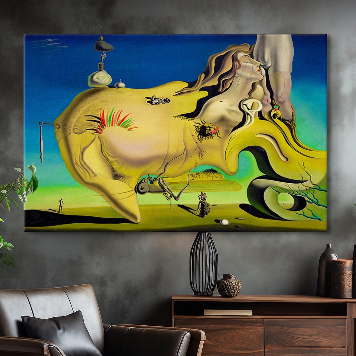 Salvador Dali The Great Masturbator Prints Reproduction Poster Exhibition Poster Surrealism Art The Great Masturbator Print By Dali