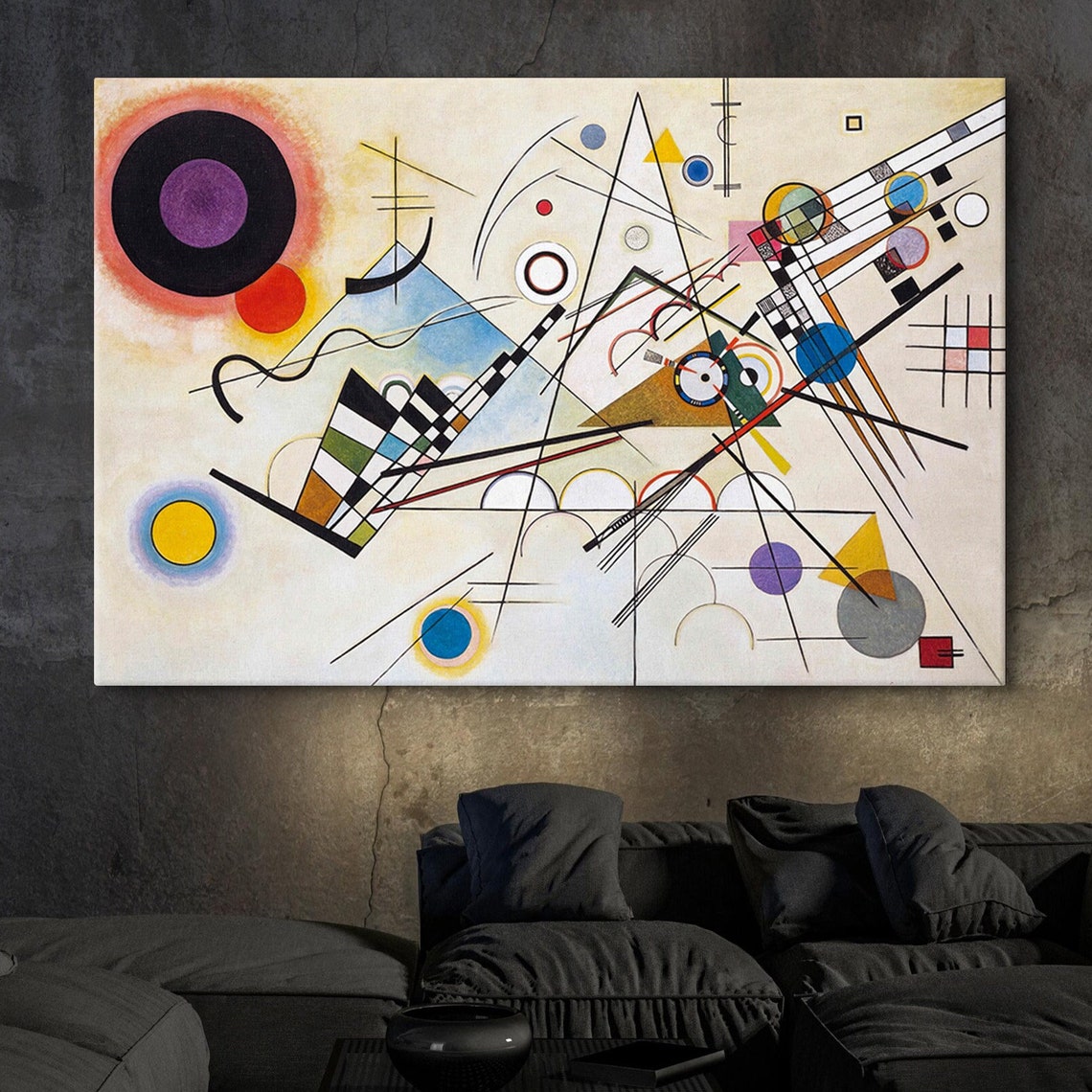 Wassily Kandinsky Composition Viii Reproduction Art Abstract Wall Art Art Reproduction Archival Giclee Print Wassily Gift