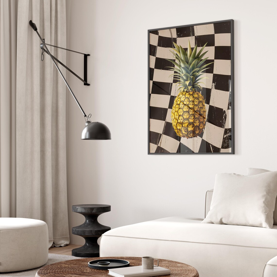 Retro Pineapple Vintage Kitchen Art Print - Image 2