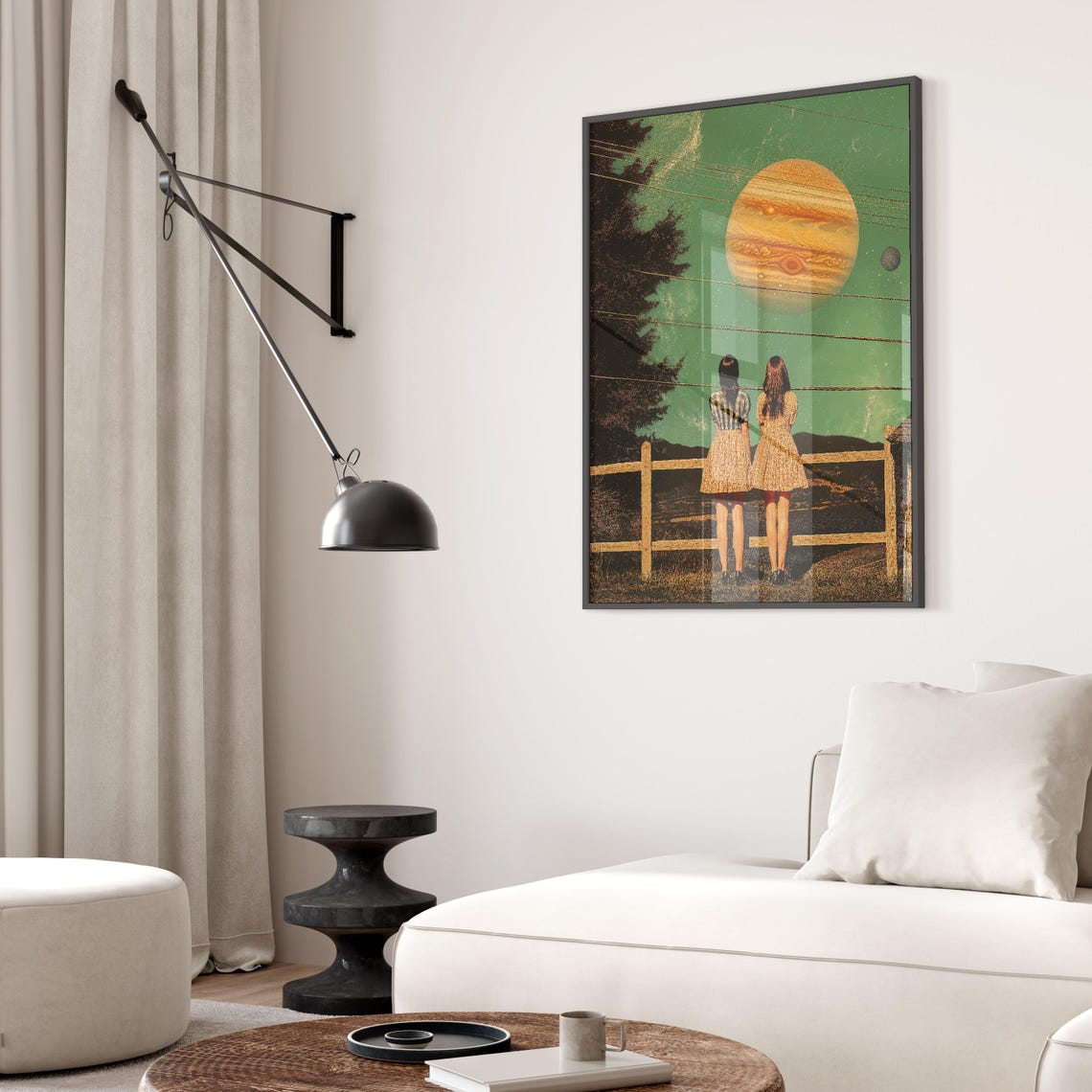 Vintage Fashion Jupiter Collage Wall Art Retro Celestial Decor For Modern Homes - Image 2