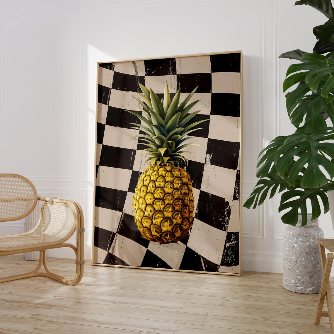 Retro Pineapple Vintage Kitchen Art Print - Image 3