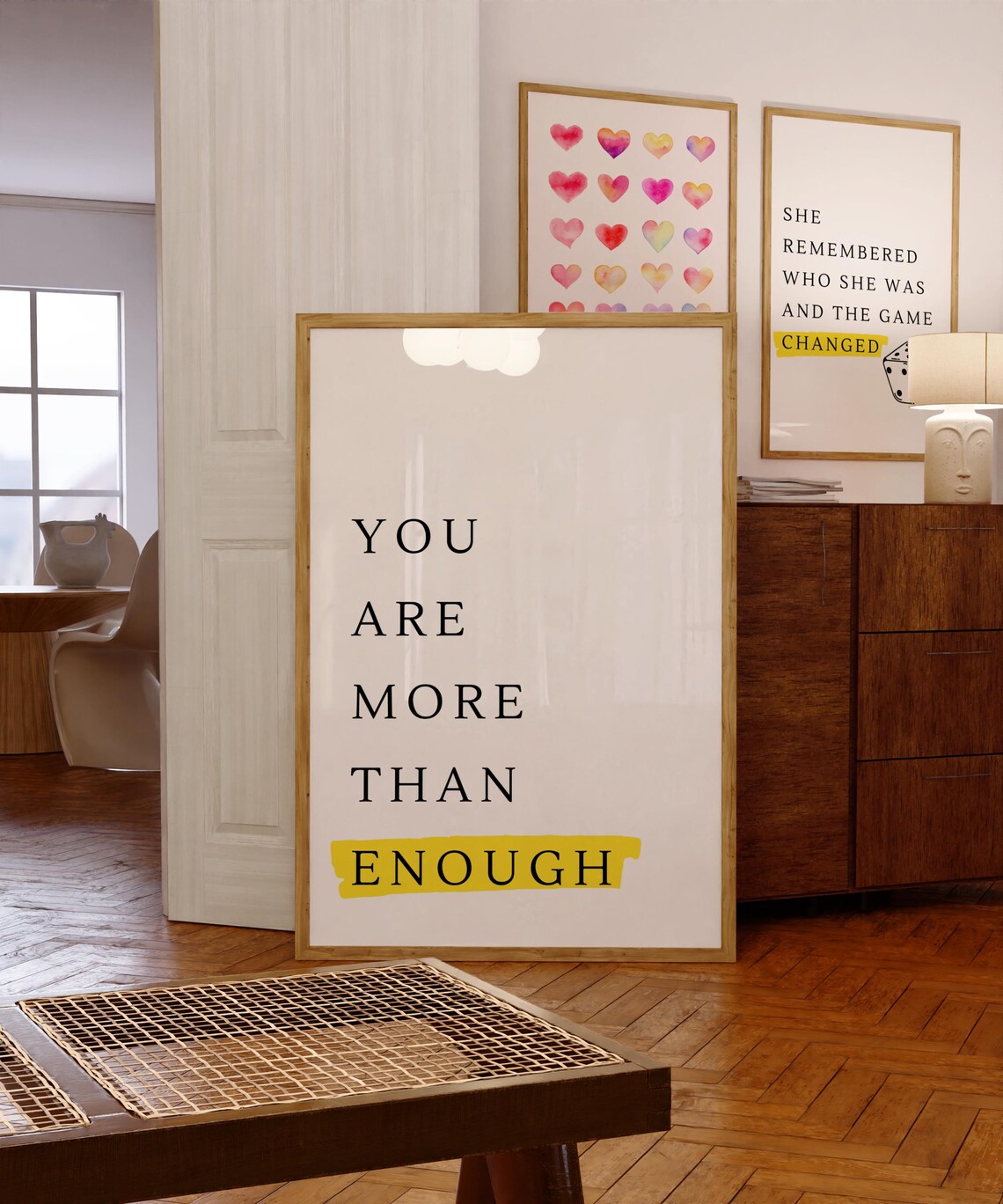You Are More Than Enough, Motivational Quote Art Print