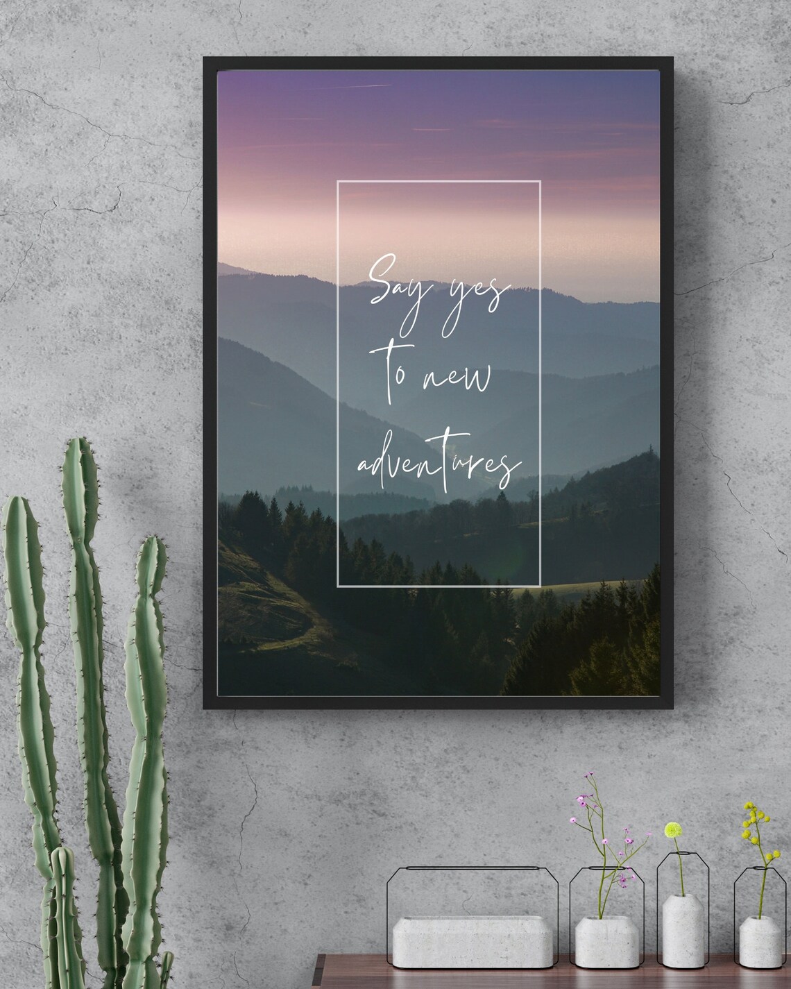 Affirmation Adventure, Minimalist Design Poster