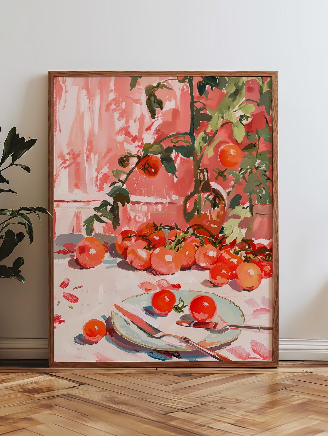 Retro Tomato Art Print, Trendy Kitchen Decor - Image 3