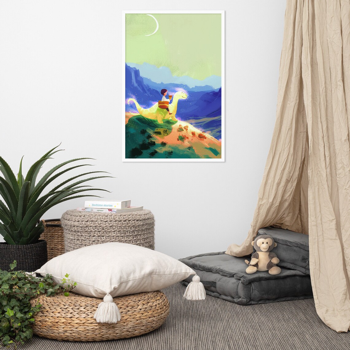 Children Contemplation Poster, Nursery Kids - Image 2