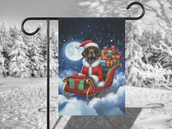 German Shorthaired Pointer Christmas Gift, Poster Print