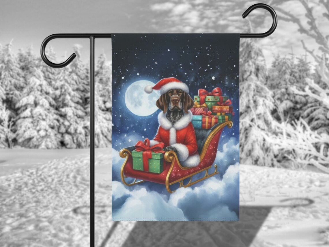 German Shorthaired Pointer Christmas Gift, Poster Print