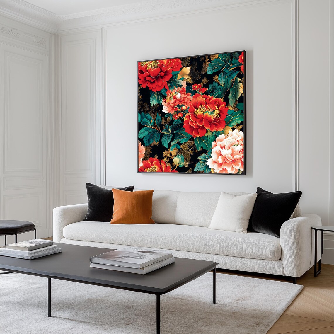 Peony Floral, Modern Botanical Art Print - Image 4