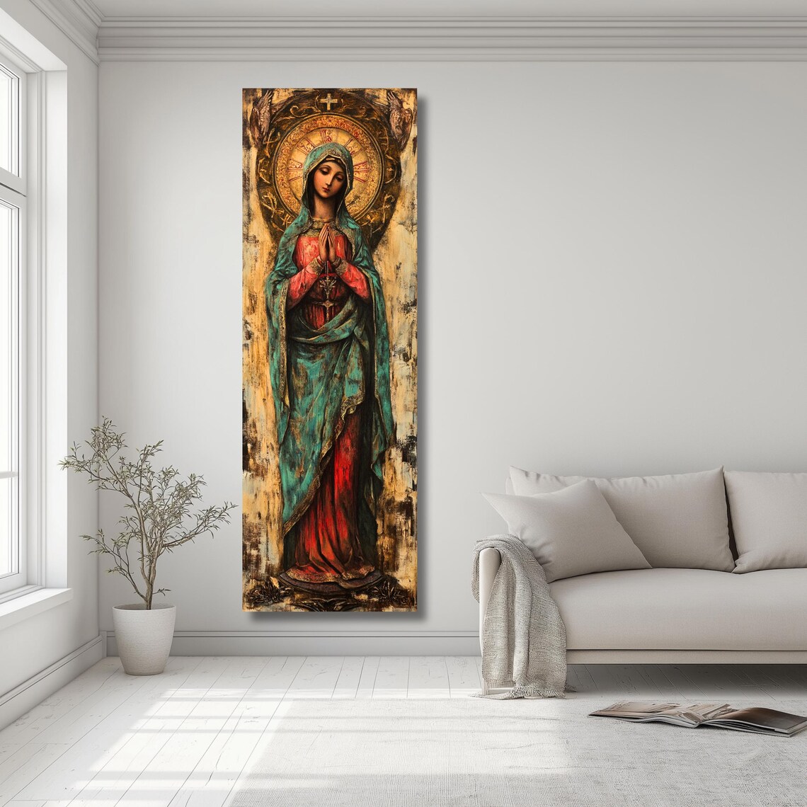 Virgin Mary Blessed Mother Religious Art Print - Image 2