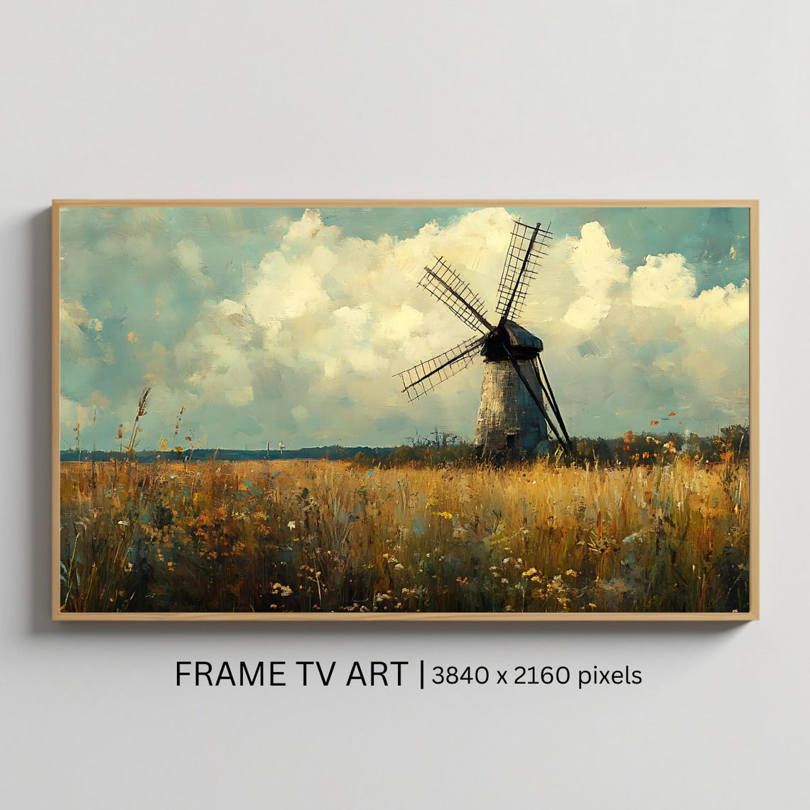 Vintage Windmill TV Art