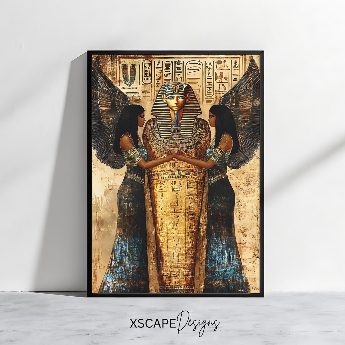 Ancient Egyptian Sarcophagus, Pharaoh Decor