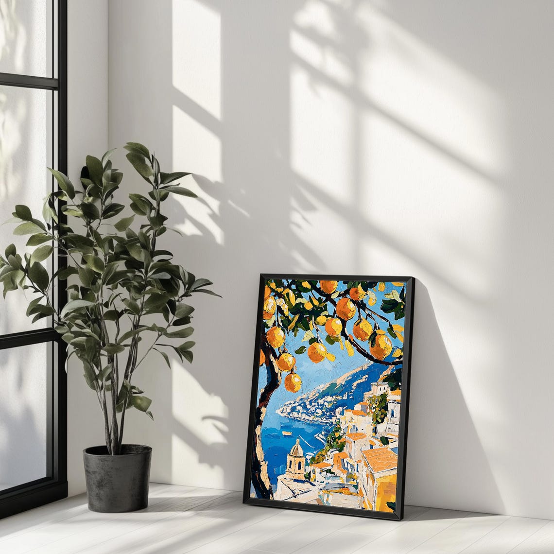Lemon Tree Artwork Amalfi Coast Wall Art Mediterranean Kitchen Decor Instant - Image 2
