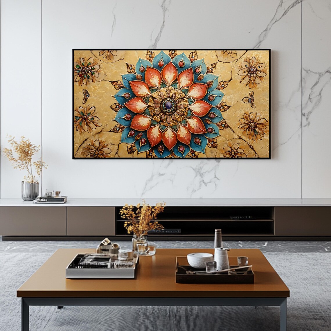 Islamic Mandala Art, Arabic Geometric Wall Art - Image 2