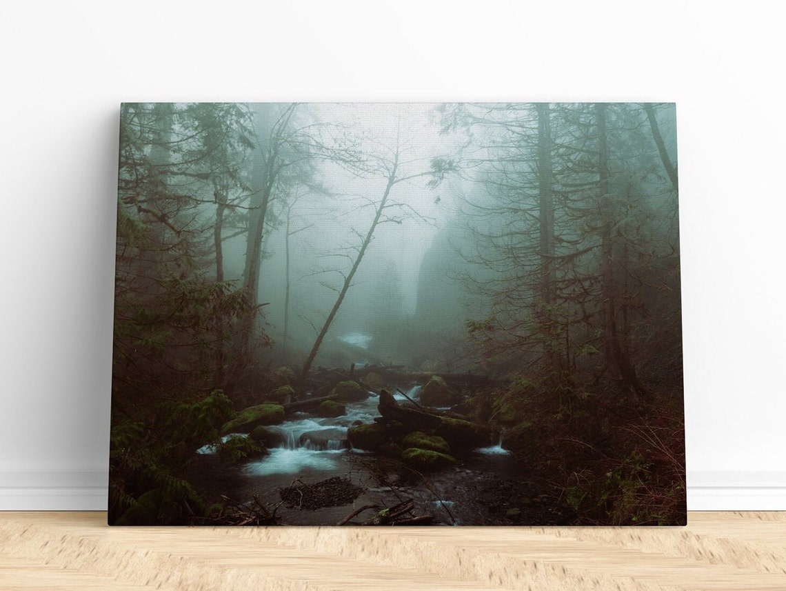 Foggy Forest Print Wall Art Foggy Trees Print Misty Forest Print Print Foggy Forest Wall Art Misty Forest Wall Art Print