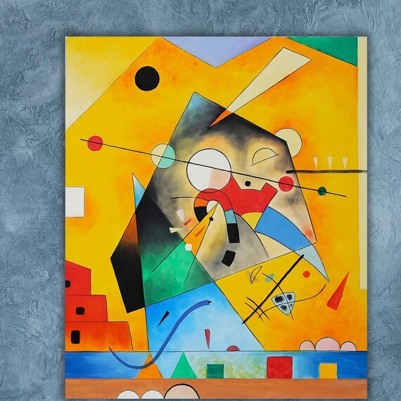 Kandinsky Upward Harmonie Tranquille Quiet Harmony By Wassily Kandinsky Fine Art Print Poster Paper Or Print Gift Idea Wall Decor