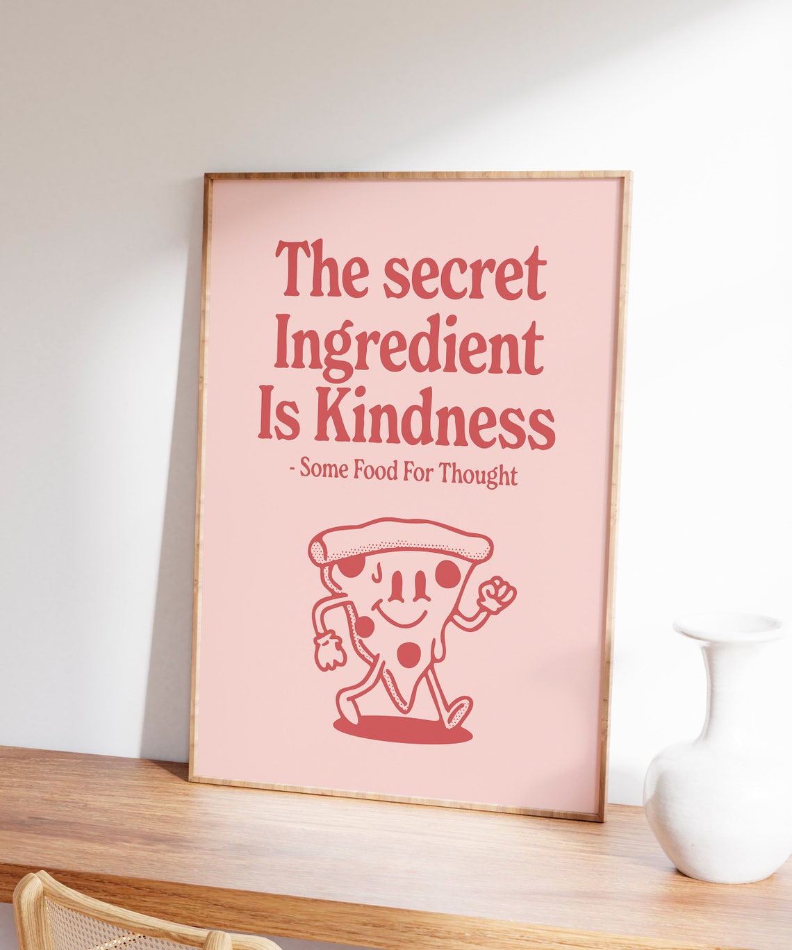 Printable Kitchen Poster Retro Print Be Kind Wall Art Trendy Wall Art Kindness Quote Instant Red Wall Art Cute Dorm Decor - Image 7